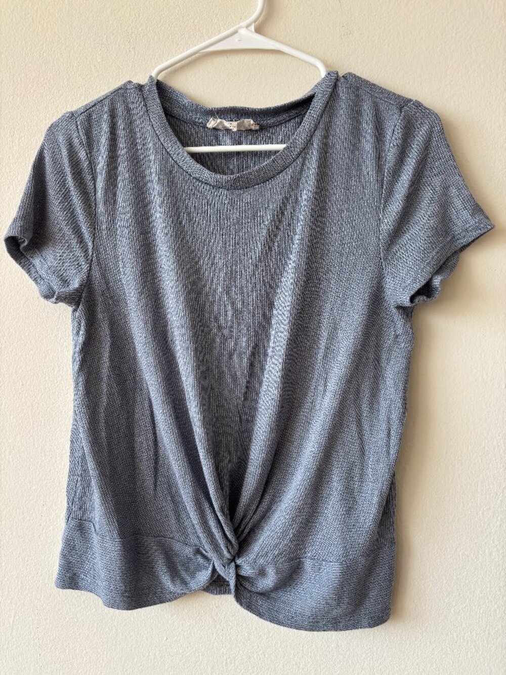 Pink Republic Blue Short Sleeve Knit Top - Size Small